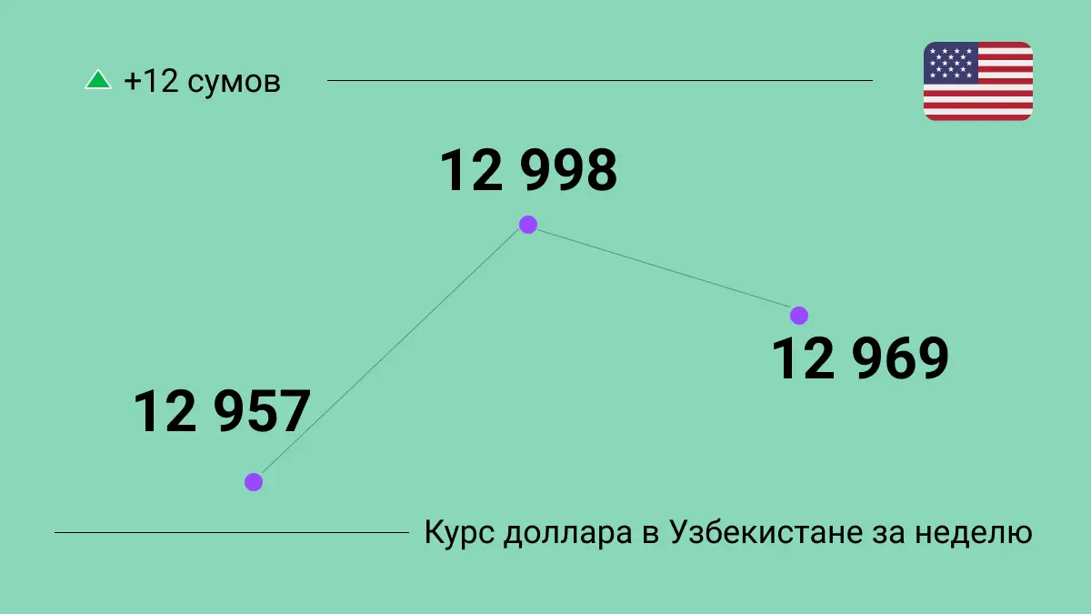 Как менялся курс доллара в Узбекистане за неделю 3-7 февраля 2025: динамика и графики