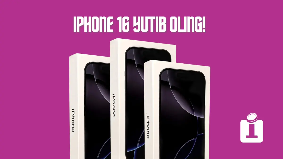 1 million so‘mga iPhone 16 - yutuqli o‘yin davom etmoqda!